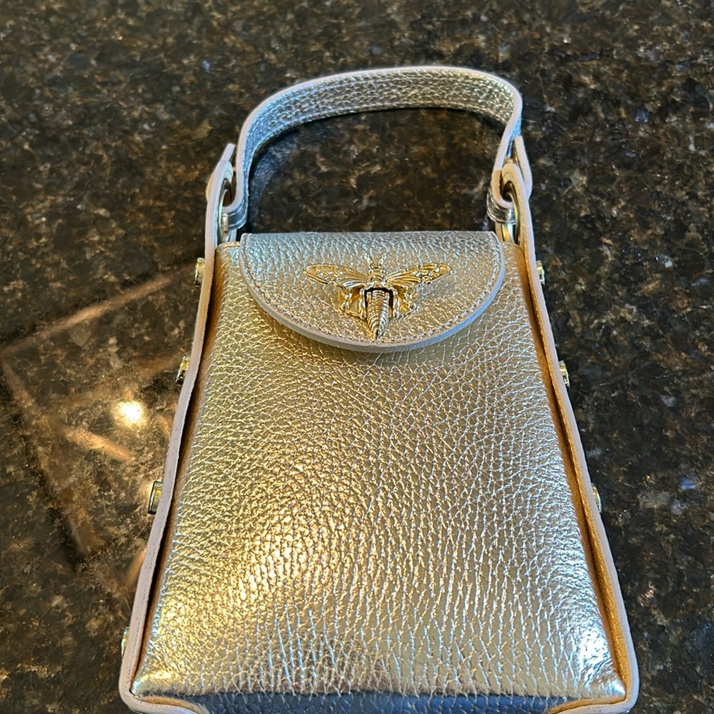 Gold evening clutch/bag